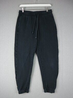 Tna CozyAF Cotton Fleece Jogger Pants Small Black